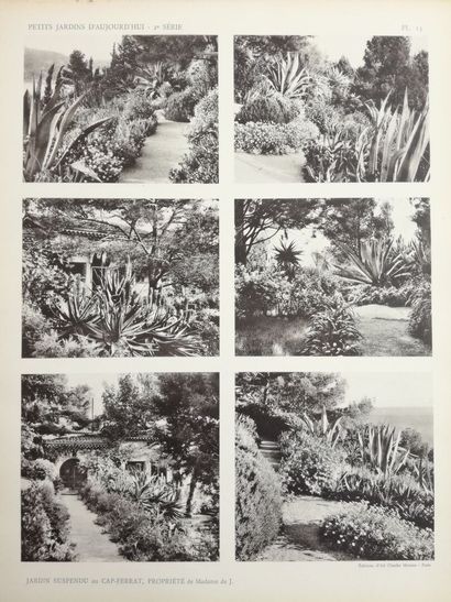 [Jardins]. 5 volumes. [Gardens]. RIOUSSE (André); PECHÈRE (André). Small gardens...