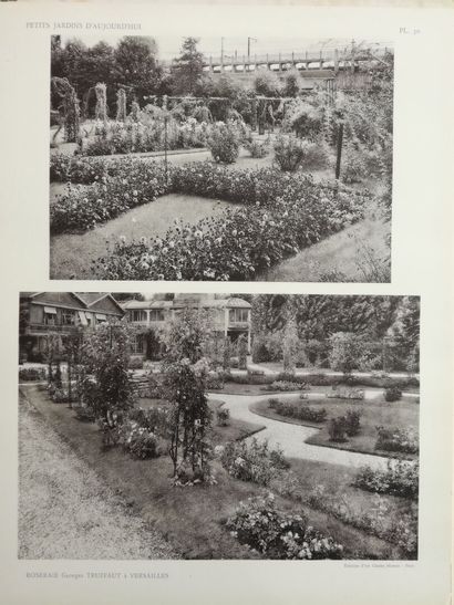 [Jardins]. 5 volumes. [Gardens]. RIOUSSE (André); PECHÈRE (André). Small gardens...