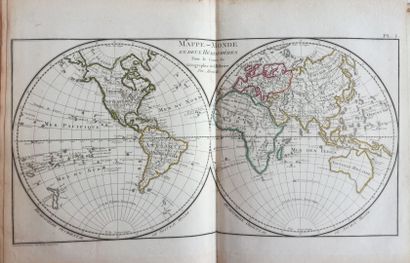 MENTELLE (Edme). Atlas de tableaux et de cartes A Paris, Chez Bernard, An XII-1804....