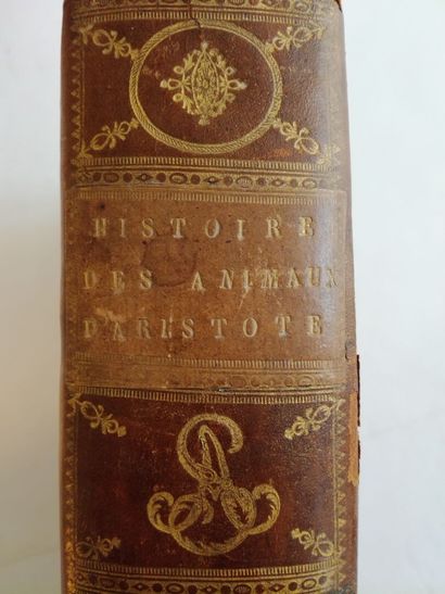 Histoire des animaux d'Aristote, avec la Traduction Françoise par M. Camus (). ARISTOTE....