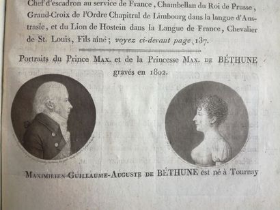DOUAY (Abbé). Histoire généalogique des branches de la maison de Béthune, existantes en Flandre et en Artois, [...] dressée par André du Chesne []. Paris, 1783-[1818]. 