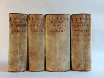 LIPSE (Juste). Opera omnia, postremum ab ipso aucta et recensita, nunc primum copioso rerum indice illustrata. Vesaliae : apud A. ab Hoogenhuysen et societatem, 1675.