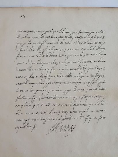 HENRY IV ; LASTEYRIE (Charles-Philibert de), [Éd.]. Lettres autographes et inédites...