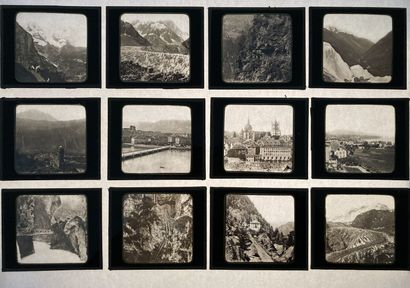 [Suisse]. [Montagne]. |Alpes]. Suite de trente plaques photographiques en verre [Suisse]....