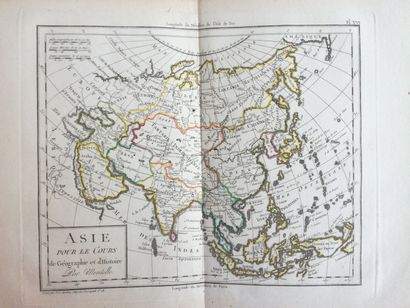 MENTELLE (Edme). Atlas de tableaux et de cartes A Paris, Chez Bernard, An XII-1804....