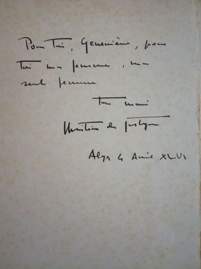 GASTYNE. RIMBAUD (Arthur). XII poèmes d'Arthur Rimbaud. Alger, Robert & René Chaix,...