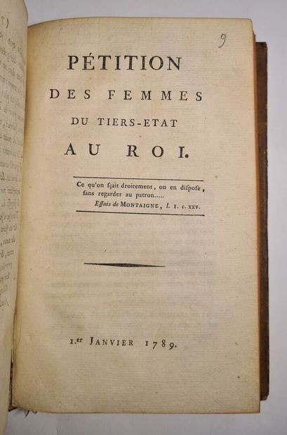 [Révolution française]. [États-généraux]. Recueil de 102 publications. 1788-1789...