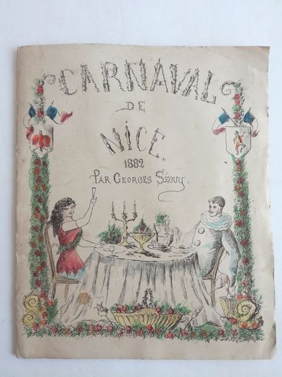 [Nice]. SÉGUY (Georges). Carnaval de Nice. Nice, Imprimerie & lithographie A. Gilletta, 1882. 
