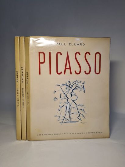 [PICASSO]. [Picasso]. ÉLUARD (Paul). Picasso, drawings. Paris, Braun, [cop. 1952]....
