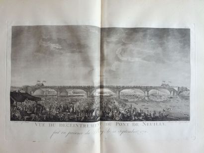 PERRONET (Jean-Rodolphe). Description des projets et de la construction des Ponts [...] et de la Biève à Paris. A Paris, chez Didot fils aîné & Jombert jeune, 1788. 