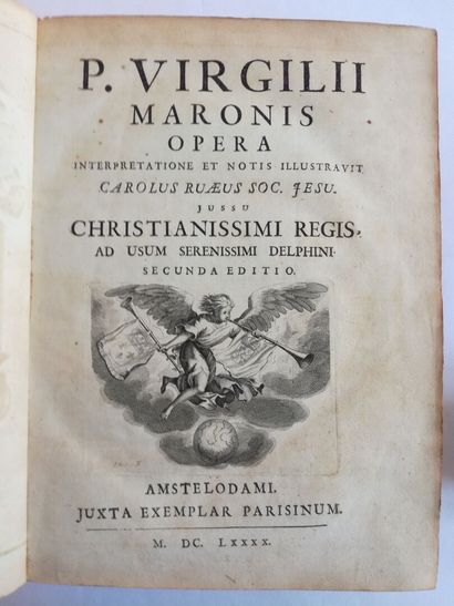 VIRGILE. P. Virgilii Maroni Opera Amstelodami, juxta exemplar parisinum, 1690. VIRGILE....