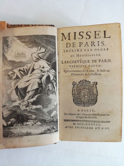 MISSEL de Paris, imprimé par ordre de Monseigneur l'Archevêque A Paris, aux dépens...