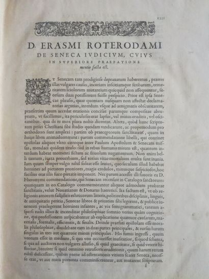 [Rubens]. SÉNÈQUE. L. Annaei philosophi Scripta quae extant. Parisiis, apud A. Beys,...