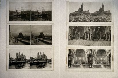 [Marseille]. Ensemble de plaques de photographies en verre [Marseille]. Set of glass...