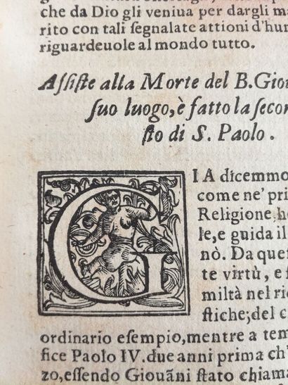 [Reliure aux armes]. CAGIANO (Giovanni Antonio). Vita di Paolo Burali d'Arezzo......
