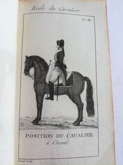 [Cavalerie]. PLANCHES relatives à l'Instruction concernant l'exercice et les manoeuvres des troupes à cheval. 