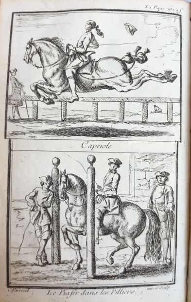 LA GUÉRINIERE (François Robichon de). École de cavalerie contenant la connoissance, l'instruction et la conservation du cheval.