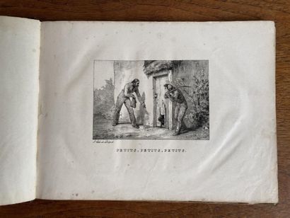 |Gravures]. Recueil oblong relié en demi-percaline |Gravures]. Recueil oblong relié...