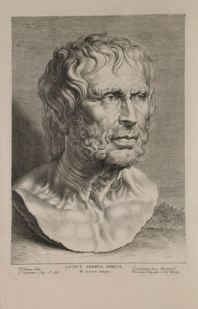 [Rubens]. SÉNÈQUE. L. Annaei philosophi Scripta quae extant. Parisiis, apud A. Beys, 1587. 