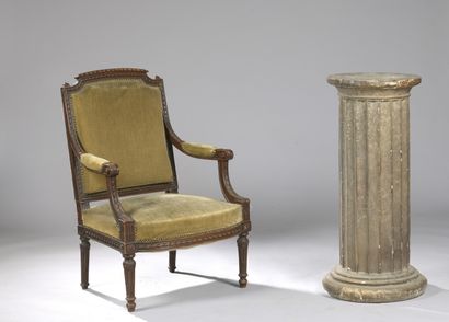 FAUTEUIL de style Louis XVI, XIXe siècle Louis XVI style armchair, 19th century.


In...