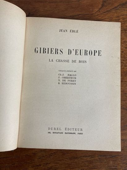 [Chasse]. 4 volumes. BONVOULOIR (J. de). The retrievers and their training. In Paris,...