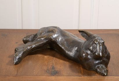 Albéric COLLIN (1886-1962). Lièvre en bronze Albéric COLLIN (1886-1962). 


Reclining...