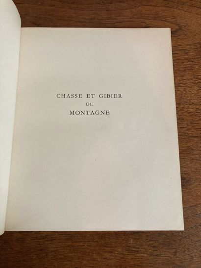 DEMOLE (Édouard). Chasse et gibier de montagne. Paris, Durel, 1948. DEMOLE (Édouard)....