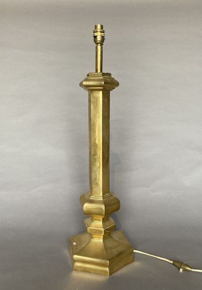 GRANDE LAMPE en bronze doré 
