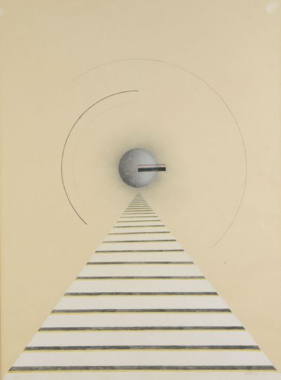 Léon Arthur TUTUNDJIAN (1905-1968) 
Escalier...