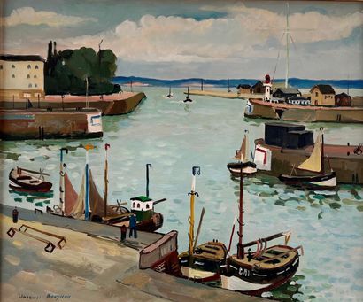 null Jacques BOUYSSOU (1926-1997)

Port de Honfleur, juillet 1965

Huile sur toile....