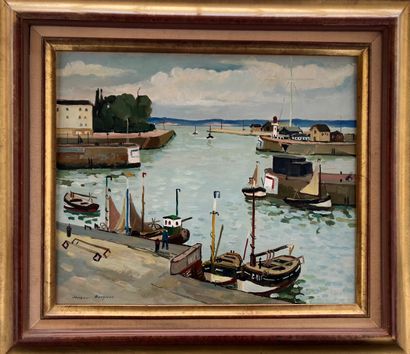 null Jacques BOUYSSOU (1926-1997)

Port de Honfleur, juillet 1965

Huile sur toile....