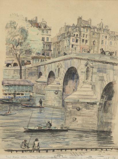 null Eugene Véder (1876-1936)

Marie Bridge

Watercolor wash and India ink on paper.

Signed,...