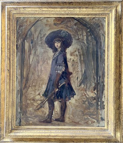 null Charles-Frédéric LAUTH (1865-1922)

Jeune femme à la cravache

Huile sur toile.

Signée...