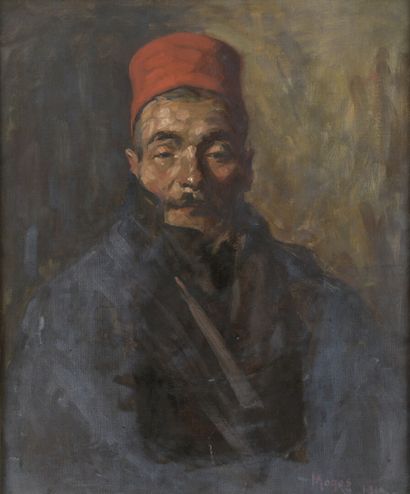 null Nicolae Petrescu MOGOS (1872-1934)

Portrait d'homme au chapeau rouge

Huile...