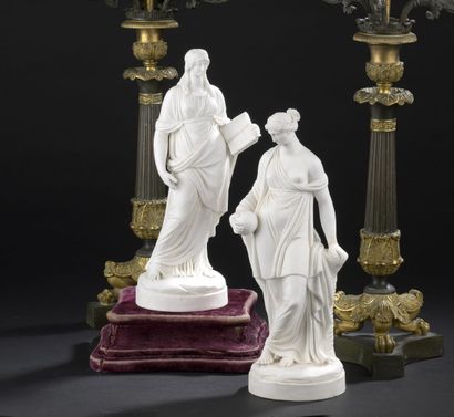 null PARIS, fin du XVIIIe siècle

Paire de statuettes en biscuit représentant des...