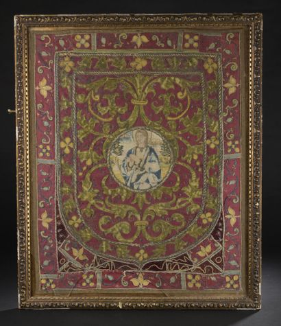  Liturgical embroidery, Spain (?) late sixteenth - early seventeenth century, elements...