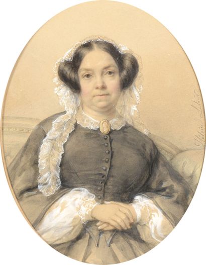 null Heloise LELOIR (1820-1873)

Portrait of Mrs. Auguste Balsan née Marie Dupuytrem...