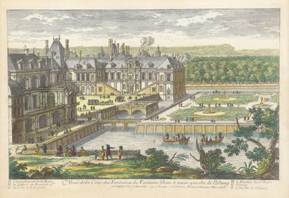  After MARIETTE, 18th century 
View of the waterfalls and the pond of Fontainebleau...