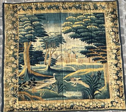 null Green tapestry with a bird and a castle in the background

245 x 258 cm 

Some...
