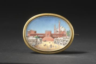 null Indian school of the 2nd half of the 19th c.

View of the Jama Masjid mosque

Gouache...