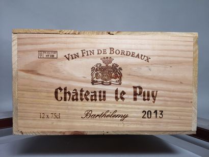 null 12 bottles Château Le PUY Cuvée "Barthélémy" - Francs Cotes de Bordeaux 2013...