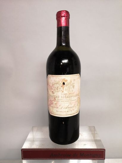 null 1 bottle Château GRUAUD LAROSE - 2nd Gcc Saint Julien 1949 Label slightly stained...