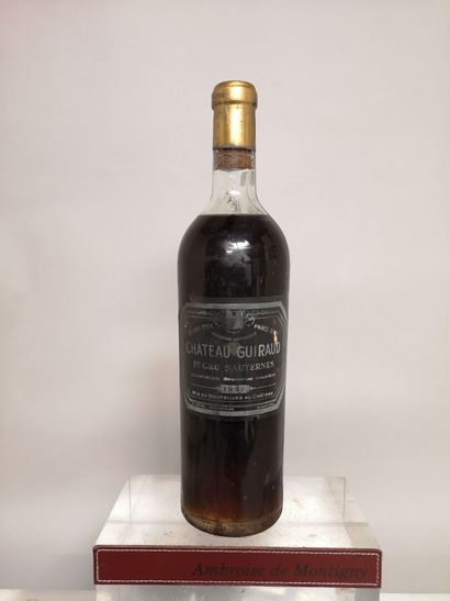 null 1 bottle Château GUIRAUD - 1st GCC Sauternes 1947 


Label slightly stained...