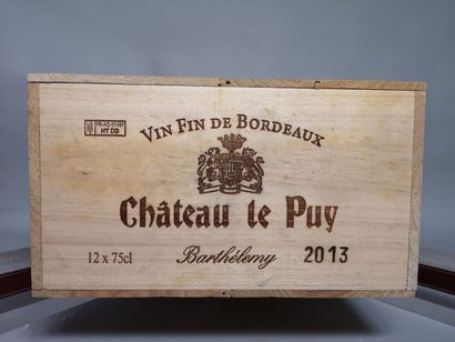 null 12 bottles Château Le PUY Cuvée "Barthélémy" - Francs Cotes de Bordeaux 2013...