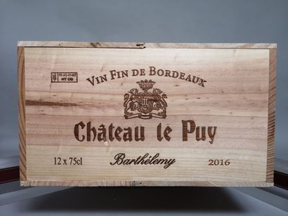 null 12 bottles Château Le PUY Cuvée "Barthélémy" - Francs Cotes de Bordeaux 2016...