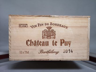 null 12 bottles Château Le PUY Cuvée "Barthélémy" - Francs Cotes de Bordeaux 2014...