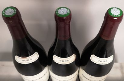 null 3 bottles VOSNE ROMANEE - MEO CAMUZET 2002 Labels and back labels slightly ...