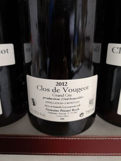 null 6 bottles CLOS de VOUGEOT Grand cru - PRIORÉ ROCH 2012