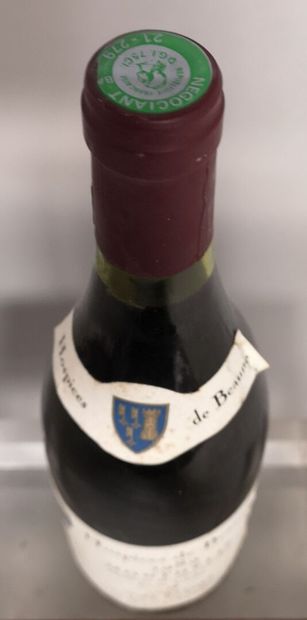 null 1 bottle HOSPICES de BEAUNE - MONTHELIE "Cuvée Lebelin" - Dom. de La CREA Neg....