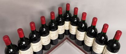 null 12 bottles Château de SALES - Pomerol 1992 In wooden case. Slightly stained...